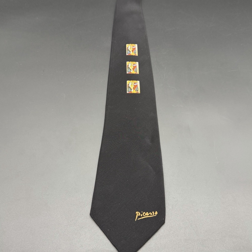 Pablo Picasso Portrait "Woman With Bobble Hat" Silk Necktie Cubist Art Men's Tie